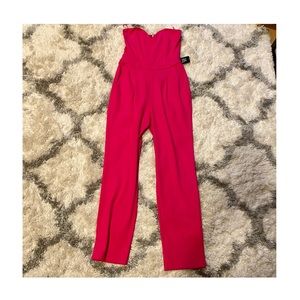 Express Strapless Sweetheart Neck Jumpsuit